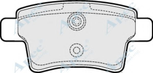 APEC BRAKING - PAD1526 - Комплект тормозных колодок, дисковый тормоз (Тормозная система)