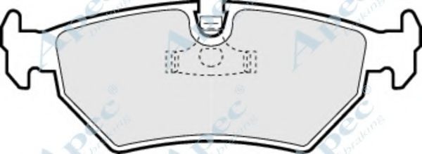 APEC BRAKING - PAD656 - Комплект тормозных колодок, дисковый тормоз (Тормозная система)