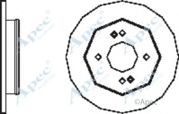 APEC BRAKING - DSK2496 - Тормозной диск (Тормозная система)