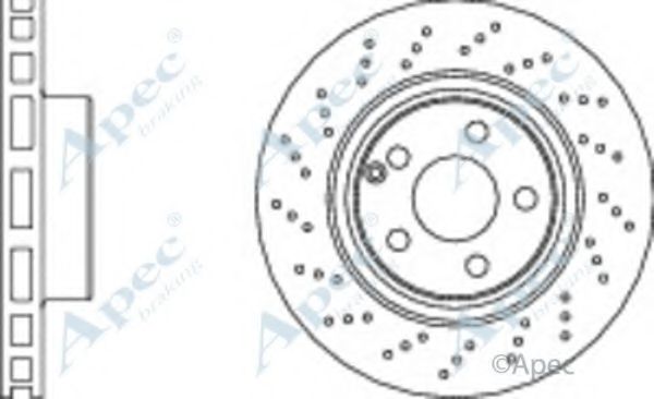 APEC BRAKING - DSK2108 - Тормозной диск (Тормозная система)