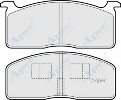 APEC BRAKING - PAD310 - Комплект тормозных колодок, дисковый тормоз (Тормозная система)