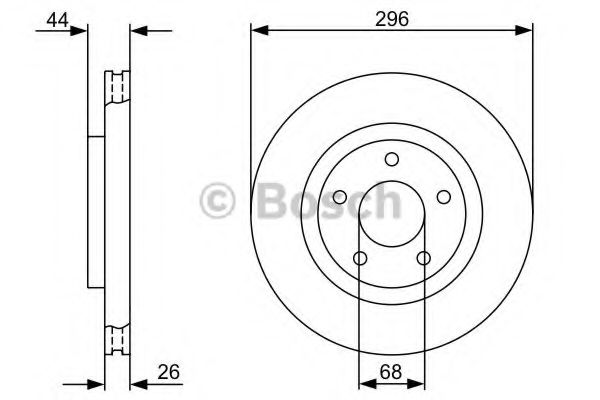 BOSCH - 0 986 479 358 - Тормозной диск (Тормозная система)