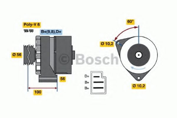 BOSCH - 0 120 489 326 - Генератор (Генератор)