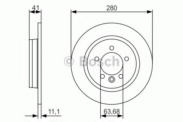 BOSCH - 0 986 479 691 - Тормозной диск (Тормозная система)