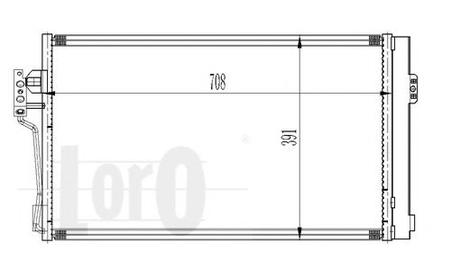 LORO - 054-016-0006 - Конденсатор, кондиционер (Кондиционер)