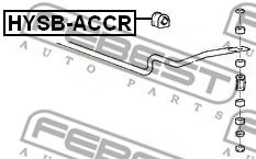 FEBEST - HYSB-ACCR - Опора, стабилизатор (Подвеска колеса)