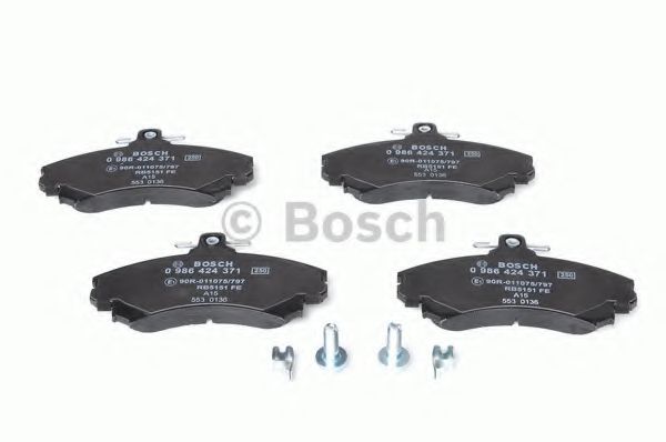 BOSCH - 0 986 424 371 - Комплект тормозных колодок, дисковый тормоз (Тормозная система)