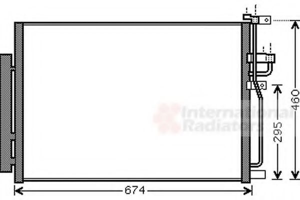 VAN WEZEL - 37005436 - Конденсатор, кондиционер (Кондиционер)