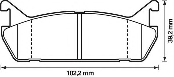 JURID - 572163J - Комплект тормозных колодок, дисковый тормоз (Тормозная система)