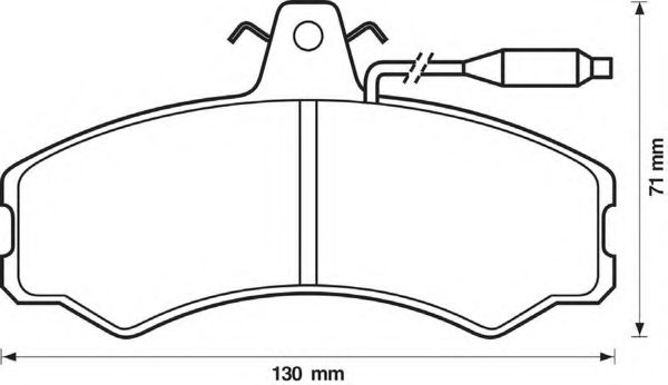 BENDIX - 571304B - Комплект тормозных колодок, дисковый тормоз