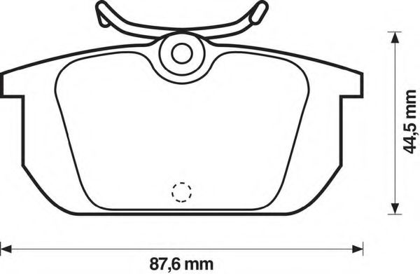 BENDIX - 571409B - Комплект тормозных колодок, дисковый тормоз