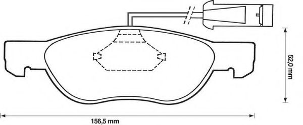 BENDIX - 571883B - Комплект тормозных колодок, дисковый тормоз