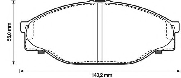 BENDIX - 572378B - Комплект тормозных колодок, дисковый тормоз