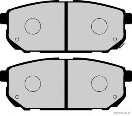 HERTH+BUSS JAKOPARTS - J3610317 - Комплект тормозных колодок, дисковый тормоз