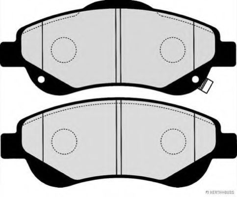 HERTH+BUSS JAKOPARTS - J3604001 - Комплект тормозных колодок, дисковый тормоз (Тормозная система)