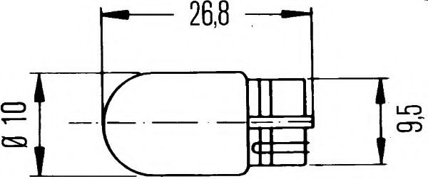 HELLA - 8GP 003 594-141 - Лампа накаливания, фонарь указателя поворота (Сигнализация)