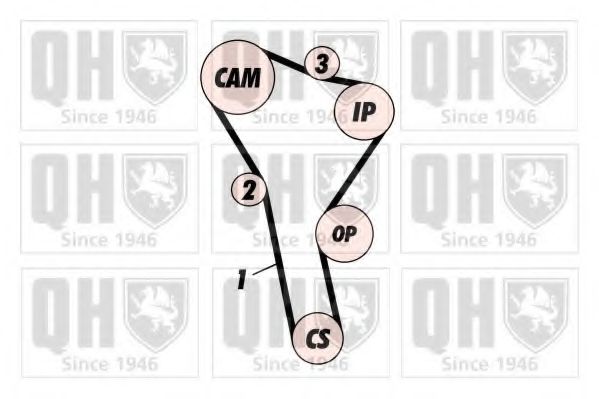 QUINTON HAZELL - QBK289 - Комплект ремня ГРМ (Ременный привод)