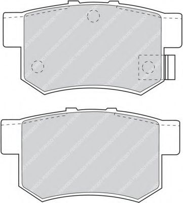 FERODO - FDB956 - Комплект тормозных колодок, дисковый тормоз (Тормозная система)