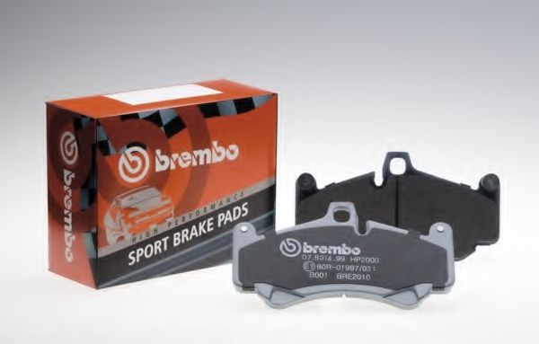 BREMBO - 07.B314.43 - Комплект высокоэффективных тормозных колодок (Тормозная система)