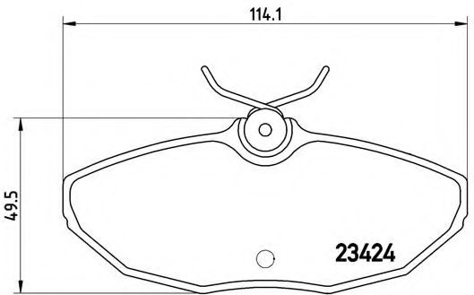 BREMBO - P 36 013 - Комплект тормозных колодок, дисковый тормоз (Тормозная система)