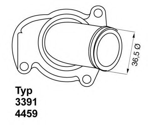 WAHLER - 4459.92D - Термостат, охлаждающая жидкость (Охлаждение)