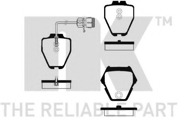 NK - 224776 - Комплект тормозных колодок, дисковый тормоз (Тормозная система)
