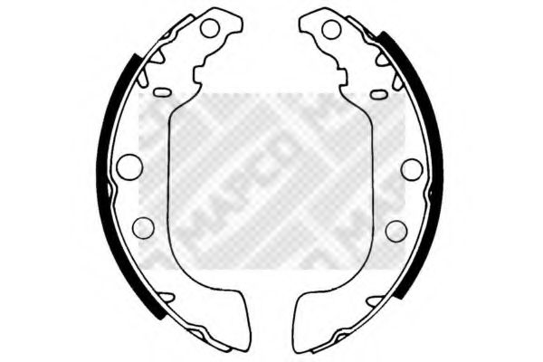 MAPCO - 8321 - Комплект тормозных колодок (Тормозная система)