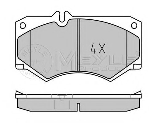 MEYLE - 025 207 8418 - Комплект тормозных колодок, дисковый тормоз (Тормозная система)