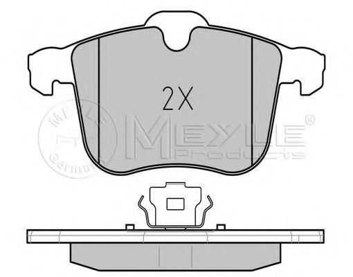 MEYLE - 025 234 0419 - Комплект тормозных колодок, дисковый тормоз (Тормозная система)