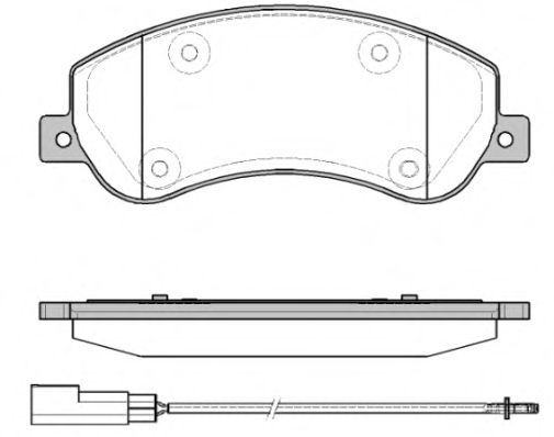 REMSA - 1250.11 - Комплект тормозных колодок, дисковый тормоз (Тормозная система)