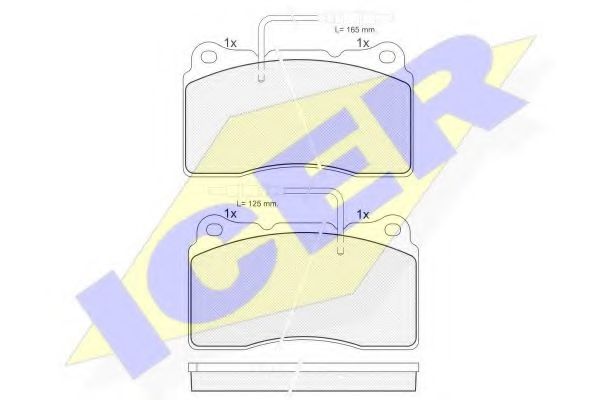 ICER - 181699 - Комплект тормозных колодок, дисковый тормоз (Тормозная система)