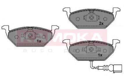 KAMOKA - JQ1012796 - Комплект тормозных колодок, дисковый тормоз (Тормозная система)