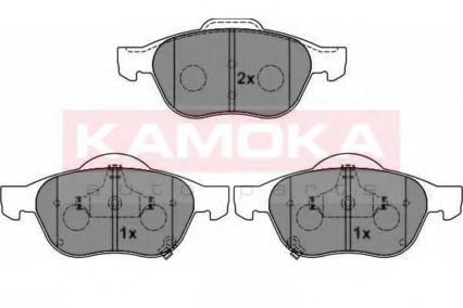 KAMOKA - JQ1012894 - Комплект тормозных колодок, дисковый тормоз (Тормозная система)