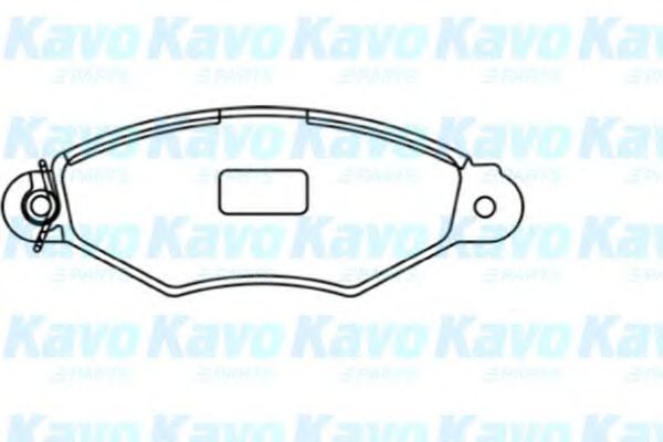 KAVO PARTS - BP-6578 - Комплект тормозных колодок, дисковый тормоз (Тормозная система)