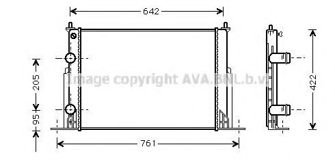 AVA QUALITY COOLING - FTA2244 - Радиатор, охлаждение двигателя (Охлаждение)