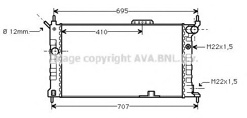 AVA QUALITY COOLING - OL2091 - Радиатор, охлаждение двигателя (Охлаждение)