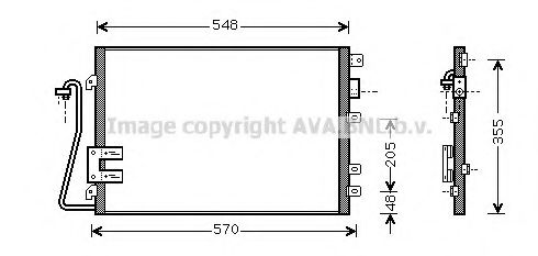 AVA QUALITY COOLING - RT5340 - Конденсатор, кондиционер (Кондиционер)