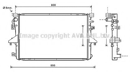 AVA QUALITY COOLING - VW2317 - Радиатор, охлаждение двигателя (Охлаждение)