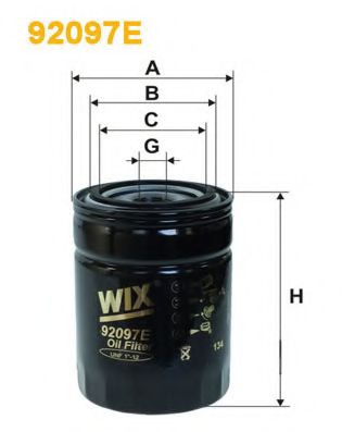 WIX FILTERS - 92097E - Масляный фильтр (Смазывание)