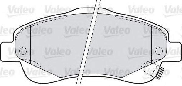 VALEO - 598665 - Комплект тормозных колодок, дисковый тормоз (Тормозная система)