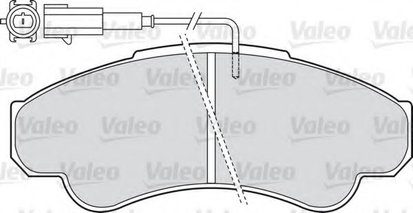 VALEO - 598569 - Комплект тормозных колодок, дисковый тормоз (Тормозная система)