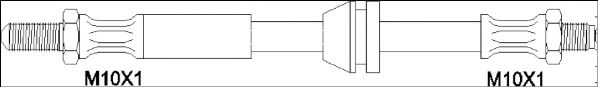 WOKING - G1900.02 - Тормозной шланг (Тормозная система)