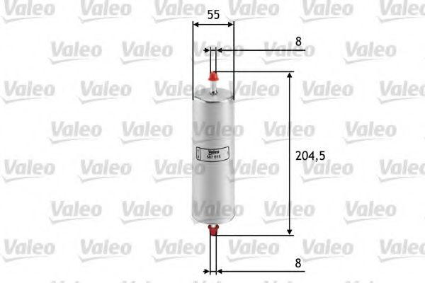 VALEO - 587015 - Топливный фильтр (Система подачи топлива)