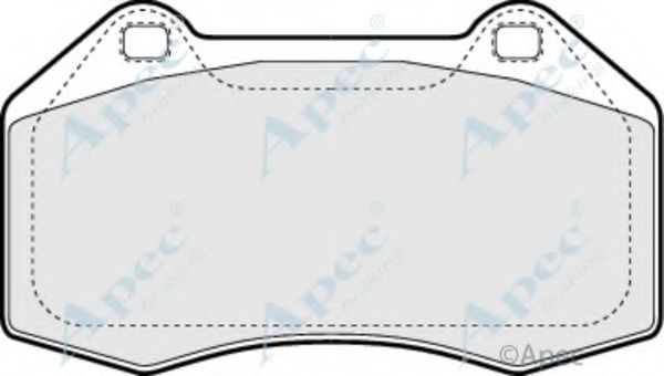 APEC BRAKING - PAD1416 - Комплект тормозных колодок, дисковый тормоз (Тормозная система)