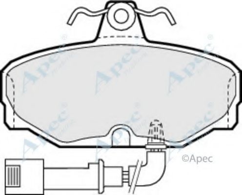 APEC BRAKING - PAD479 - Комплект тормозных колодок, дисковый тормоз (Тормозная система)