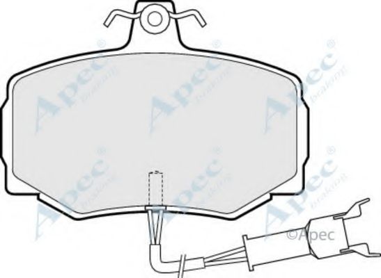 APEC BRAKING - PAD599 - Комплект тормозных колодок, дисковый тормоз (Тормозная система)