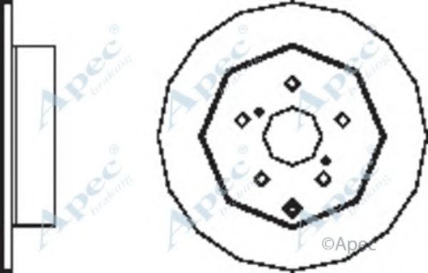 APEC BRAKING - DSK2523 - Тормозной диск (Тормозная система)