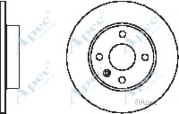 APEC BRAKING - DSK2390 - Тормозной диск (Тормозная система)