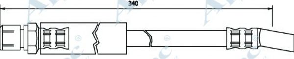 APEC BRAKING - HOS3351 - Тормозной шланг (Тормозная система)