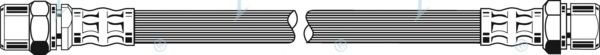 APEC BRAKING - HOS3416 - Тормозной шланг (Тормозная система)